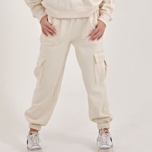 NWT cream High Waisted Cargo Joggers From Vibrant Threads Boutique, large